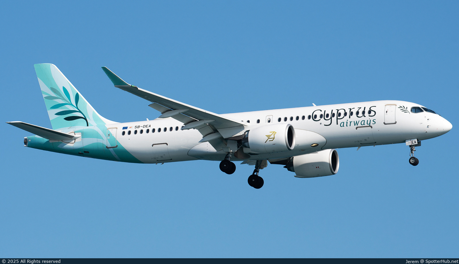 Photo of 5B-DEA - Airbus A220-300 operated by Cyprus Airways [2016]