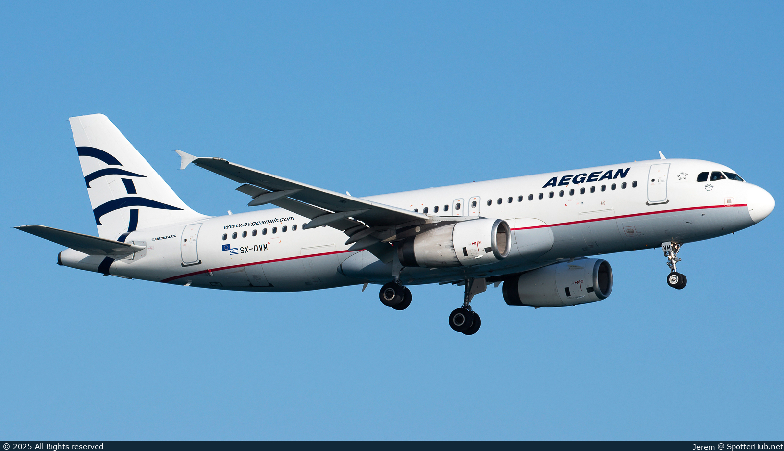 Photo of SX-DVM - Airbus A320-232 operated by Aegean Airlines