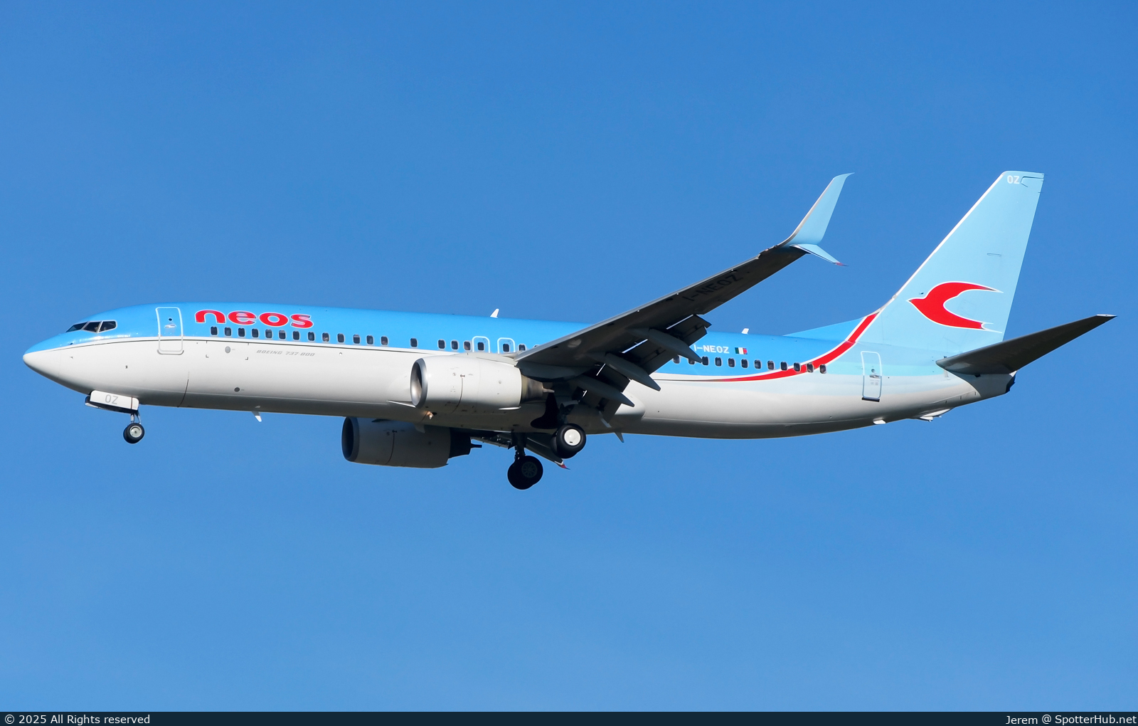 Photo of I-NEOZ - Boeing 737-86N operated by Neos
