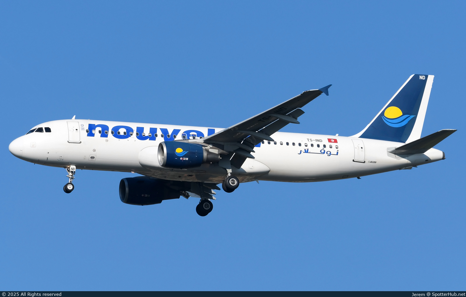 Photo of TS-IND - Airbus A320-214 operated by Nouvelair