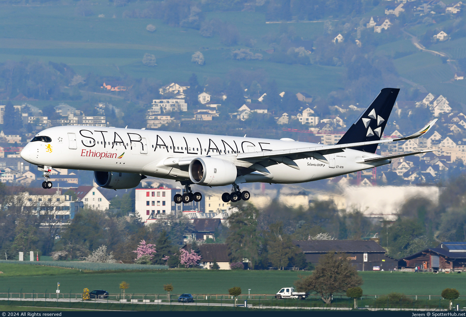 Photo of ET-AYN - Airbus A350-941 operated by Ethiopian Airlines