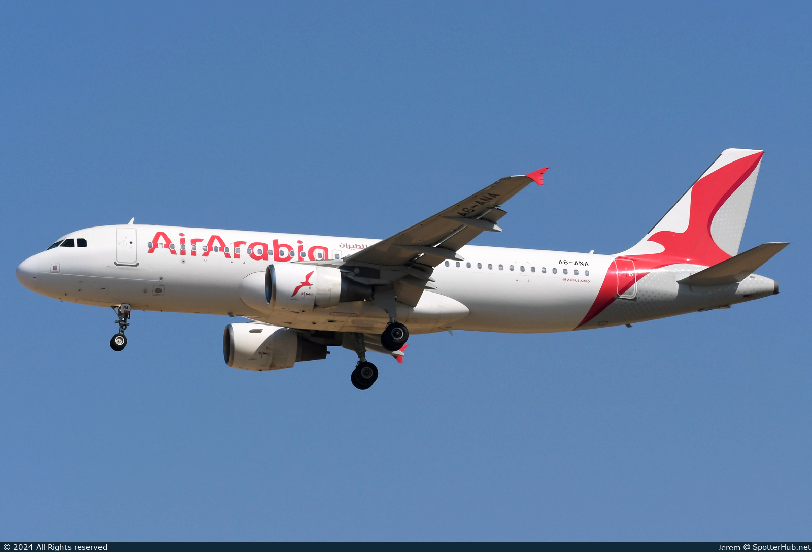Photo of A6-ANA - Airbus A320-214 operated by Air Arabia