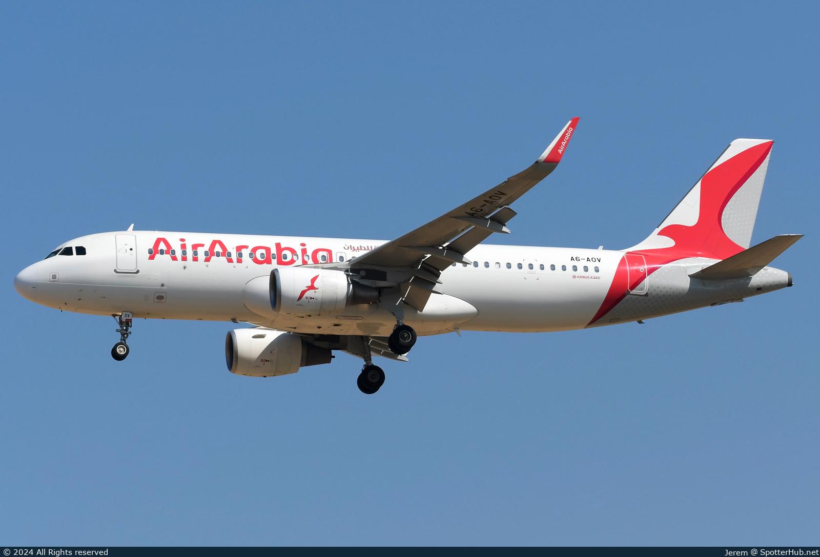 Photo of A6-AOV - Airbus A320-214 operated by Air Arabia