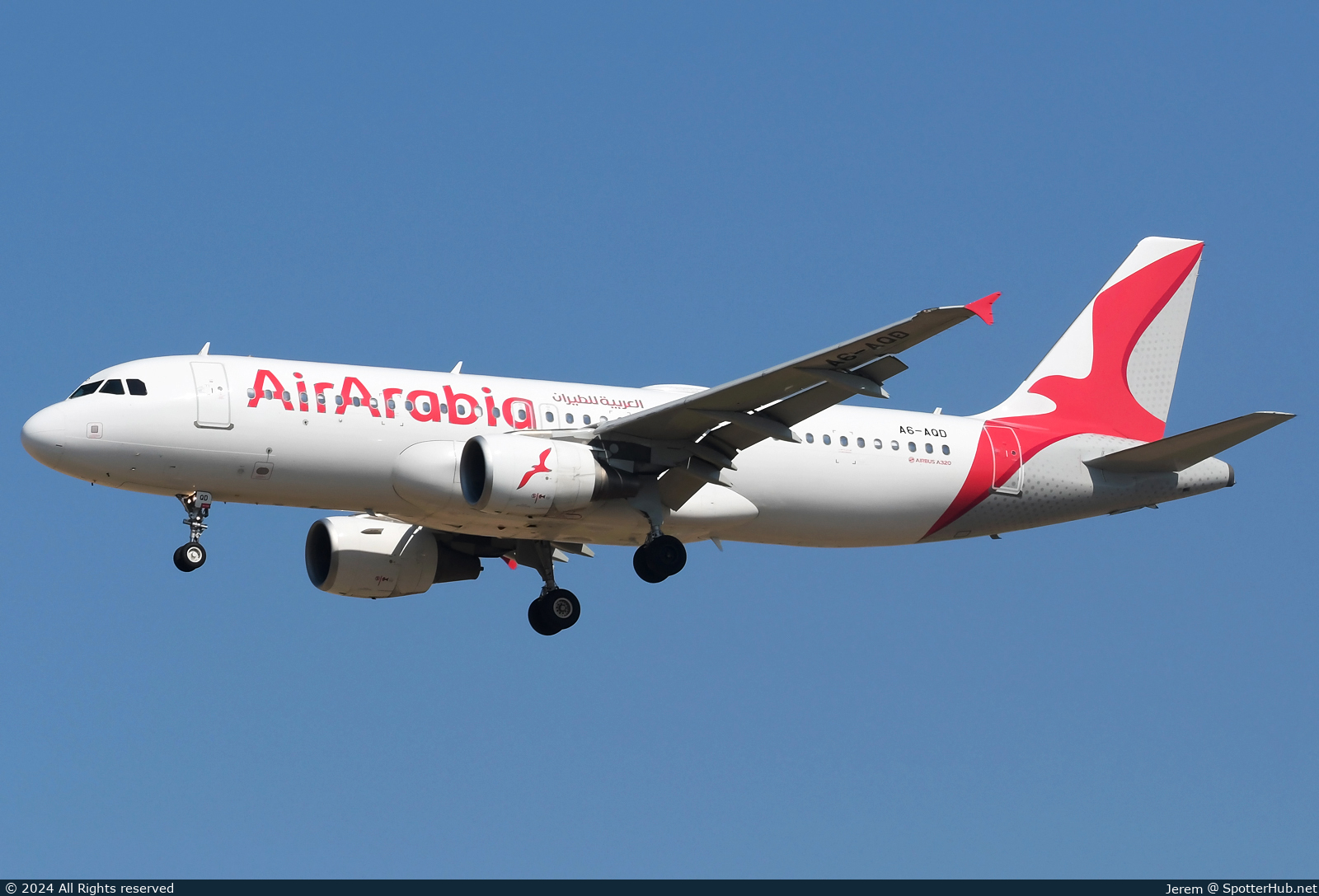 Photo of A6-AQD - Airbus A320-214 operated by Air Arabia