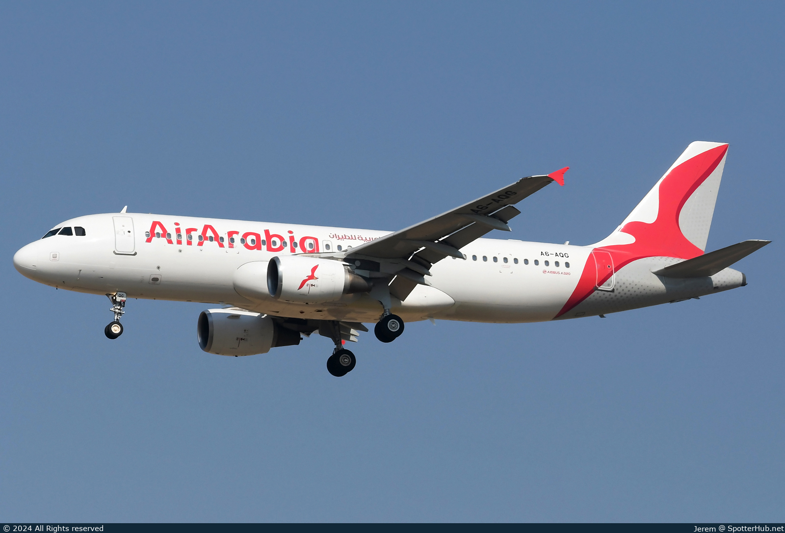 Photo of A6-AQG - Airbus A320-214 operated by Air Arabia