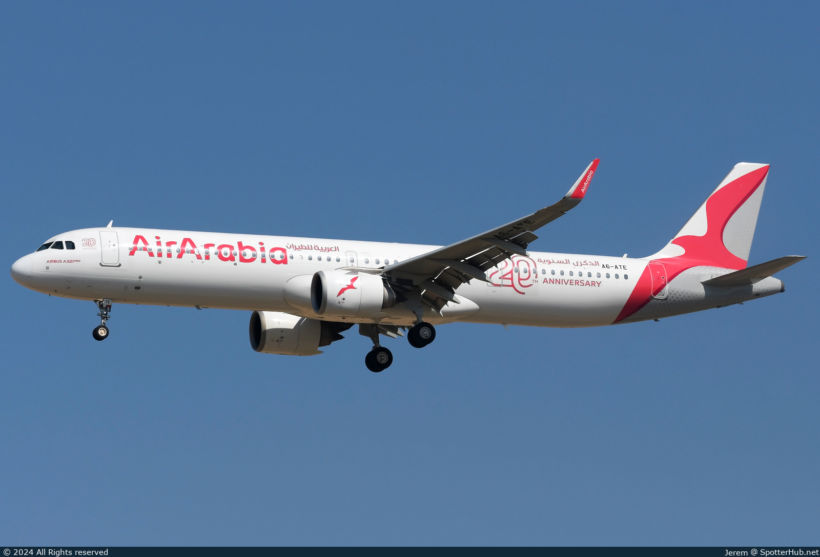 Photo of A6-ATE - Airbus A321-251NX operated by Air Arabia