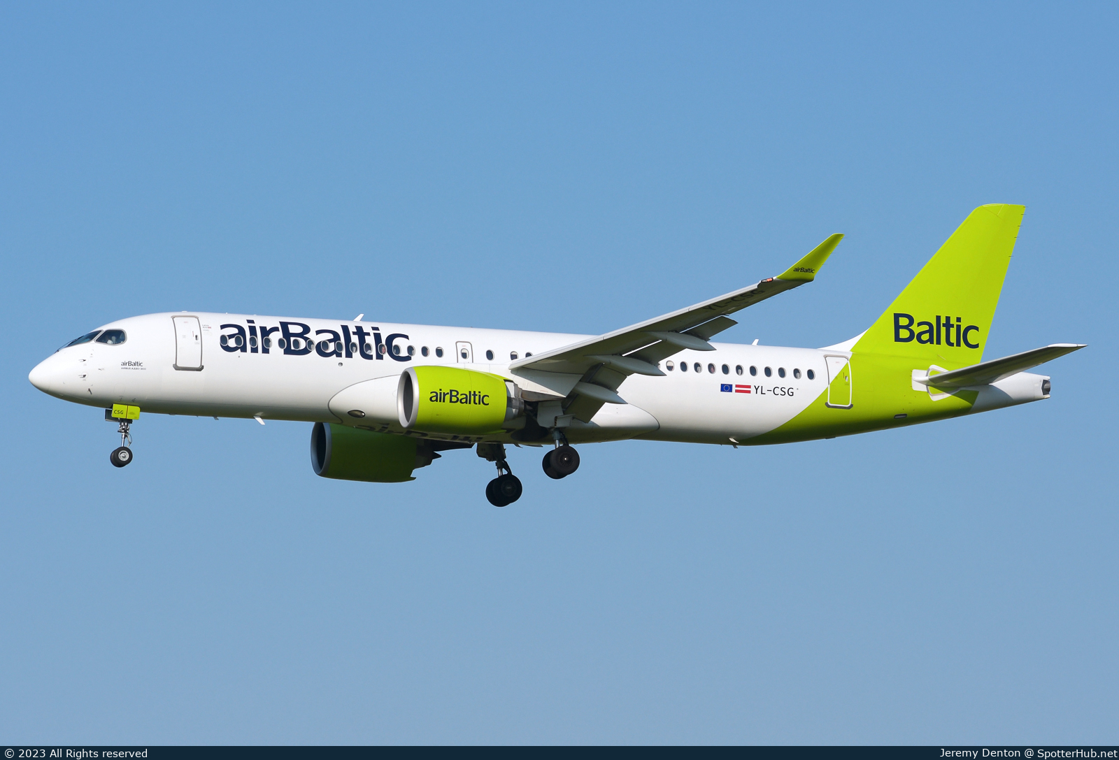 Photo of YL-CSG - Airbus A220-300 operated by airBaltic