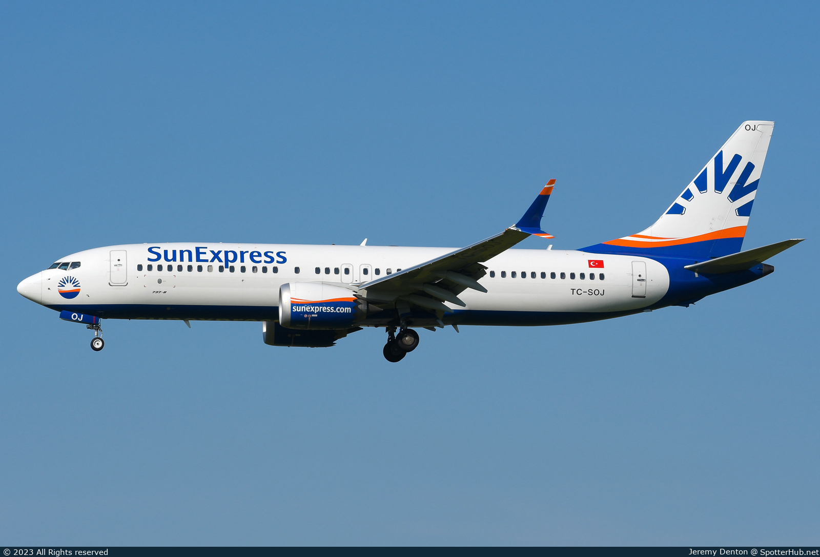 Photo of TC-SOJ - Boeing 737 MAX 8 operated by SunExpress