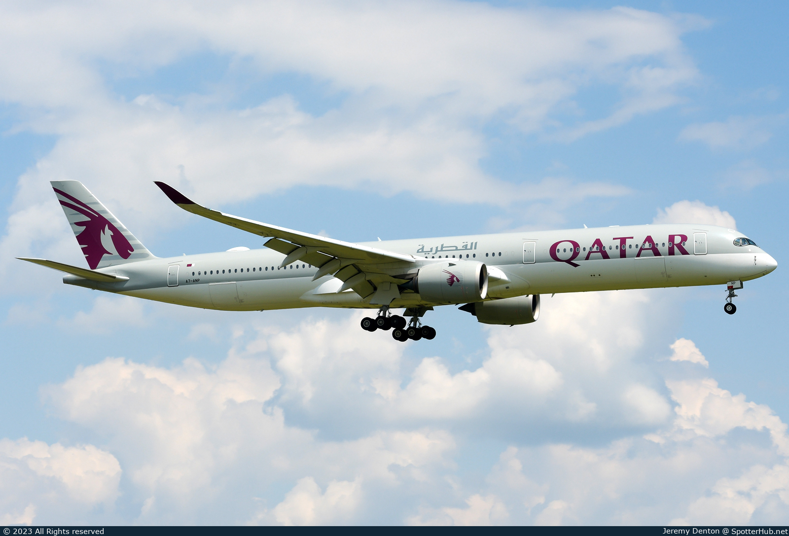 Photo of A7-ANP - Airbus A350-1041 operated by Qatar Airways