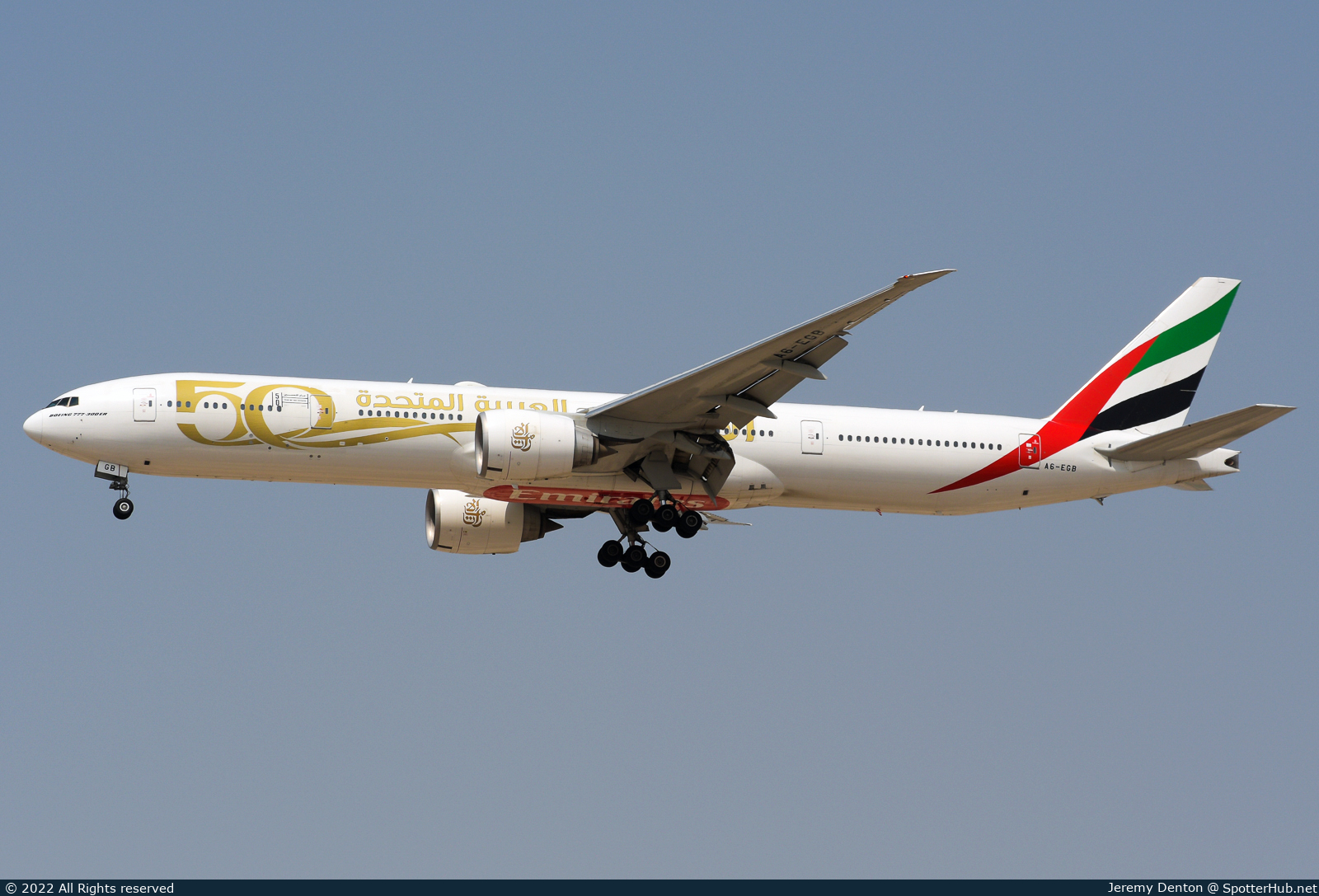 Photo of A6-EGB - Boeing 777-31H(ER) operated by Emirates