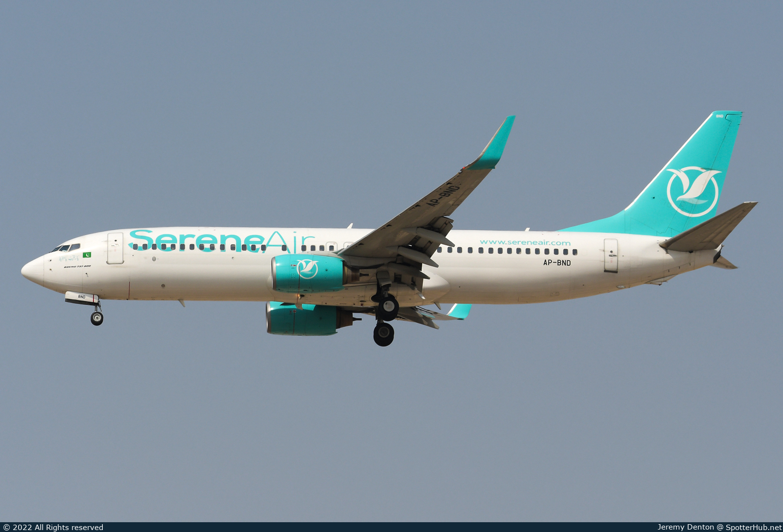 Photo of AP-BND - Boeing 737-8GJ operated by SereneAir