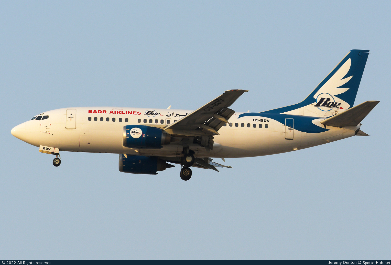 Photo of C5-BDV - Boeing 737-5H6 operated by Badr Airlines