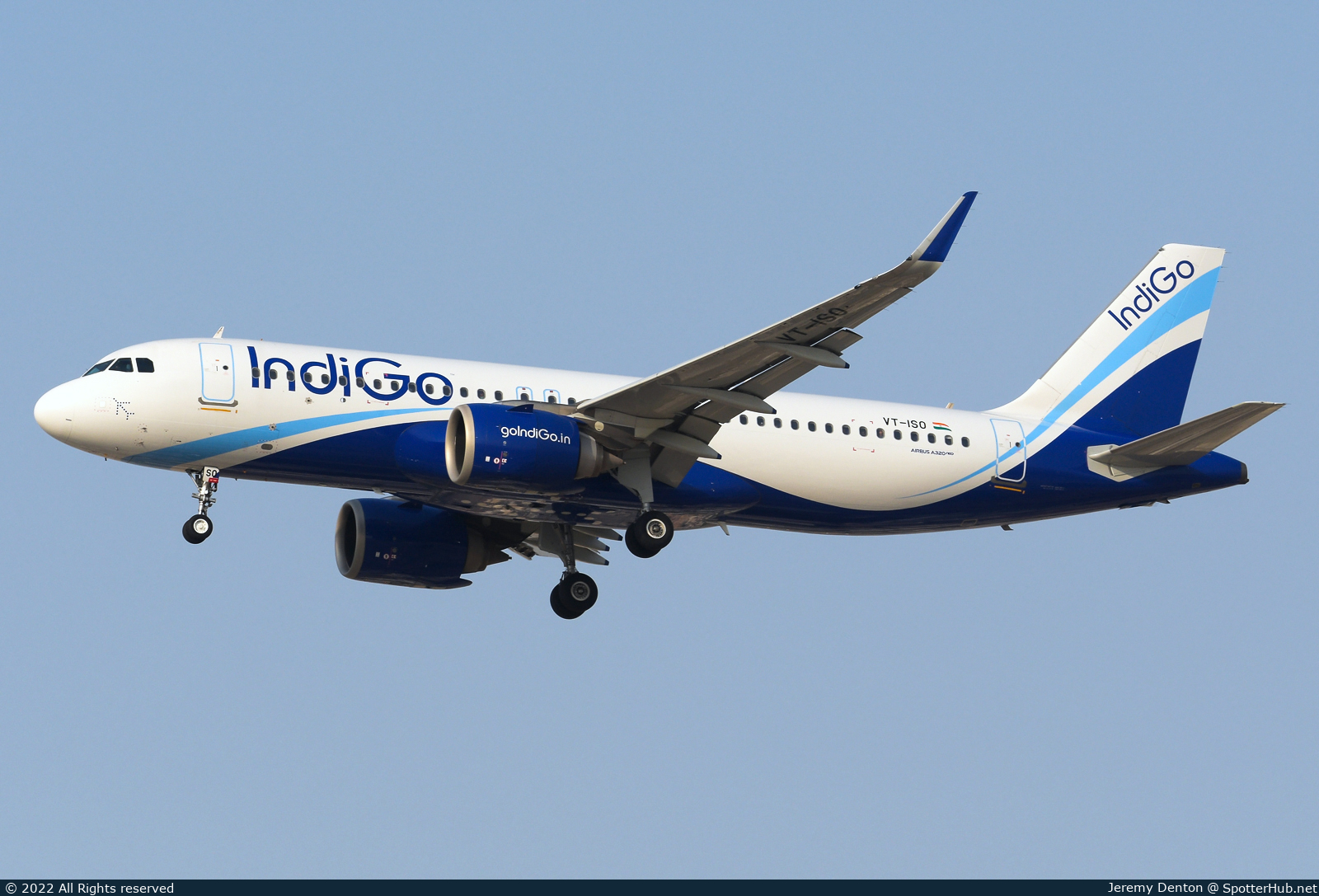 Photo of VT-ISO - Airbus A320-251N operated by IndiGo