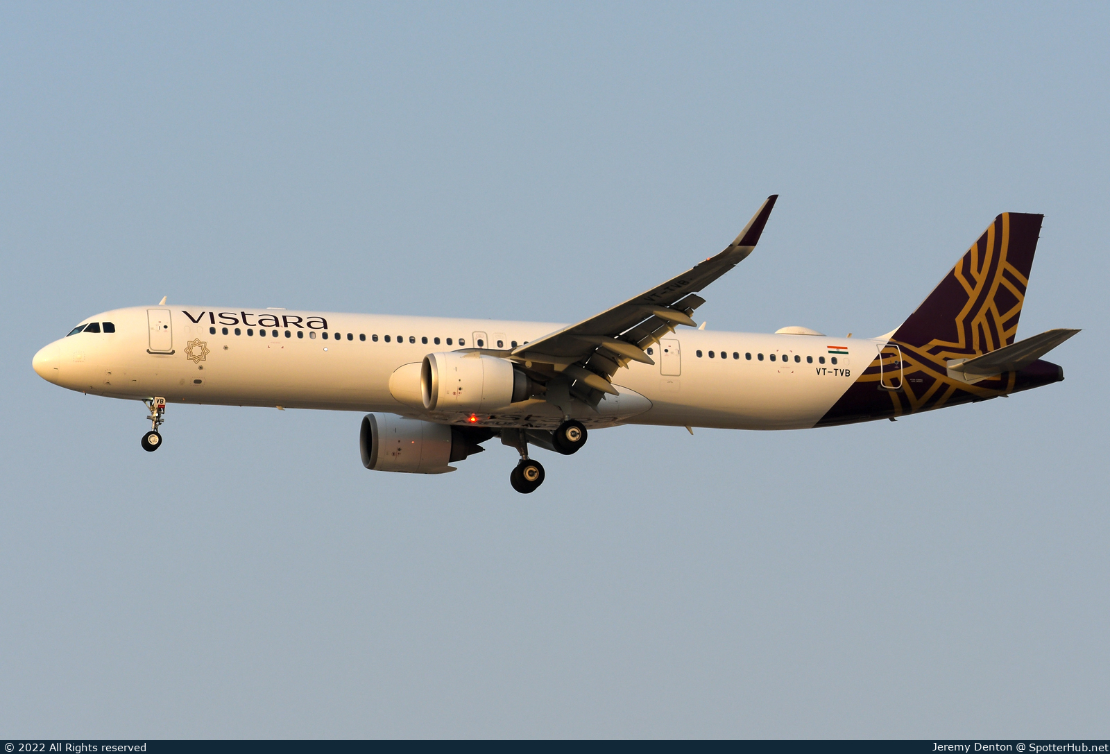 Photo of VT-TVB - Airbus A321-251NX operated by Vistara