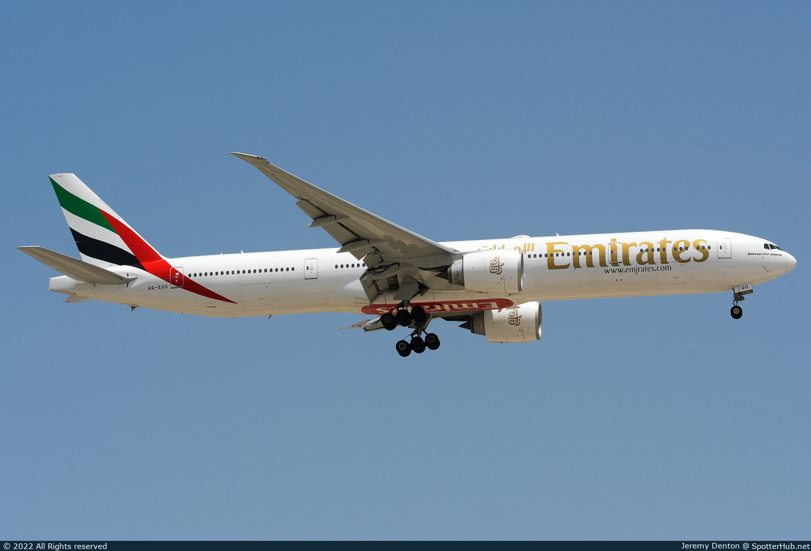 Photo of A6-EGO - Boeing 777-31H(ER) operated by Emirates