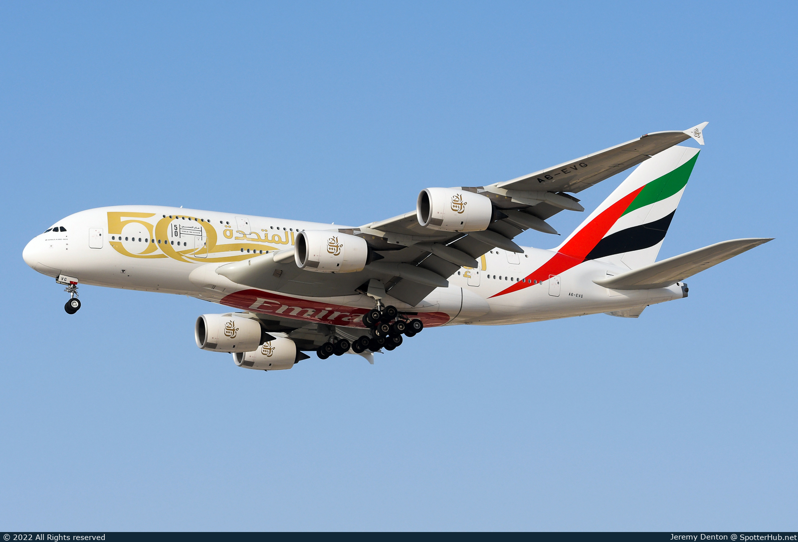 Photo of A6-EVG - Airbus A380-842 operated by Emirates