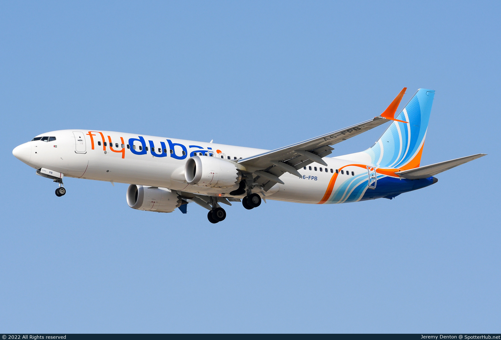Photo of A6-FPB - Boeing 737 MAX 8 operated by flydubai