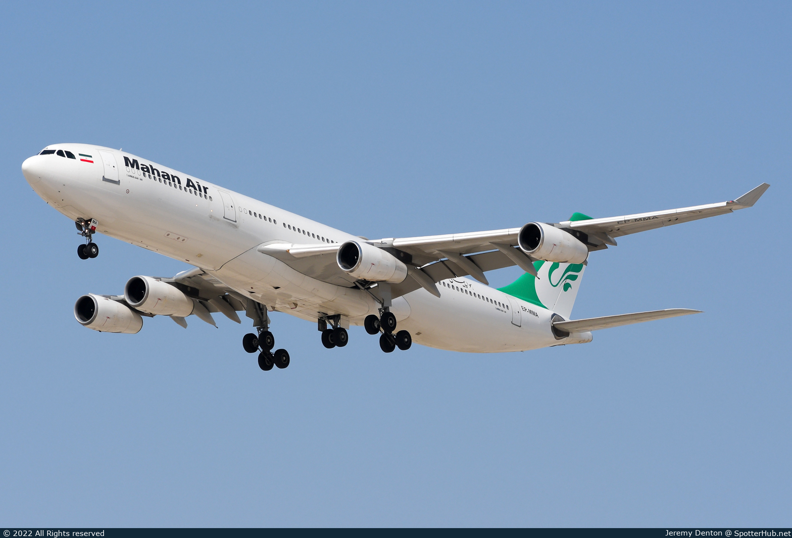 Photo of EP-MMA - Airbus A340-311 operated by Mahan Air