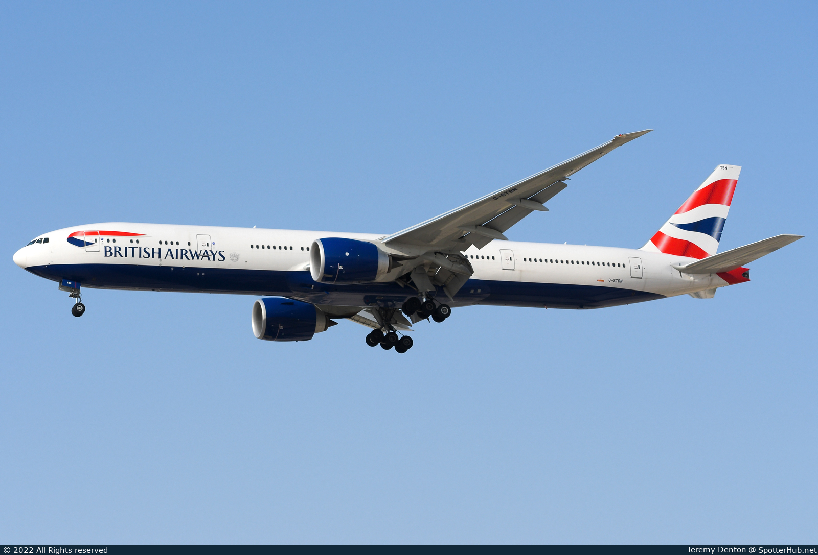 Photo of G-STBN - Boeing 777-336(ER) operated by British Airways