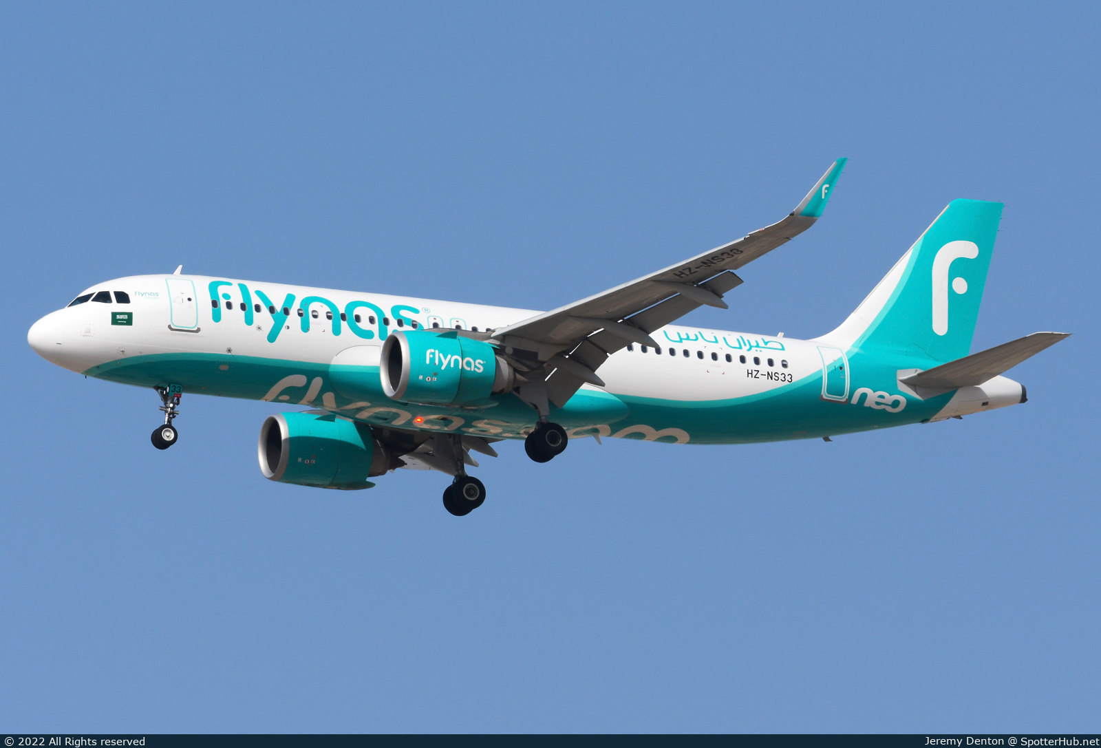 Photo of HZ-NS33 - Airbus A320-251N operated by Flynas