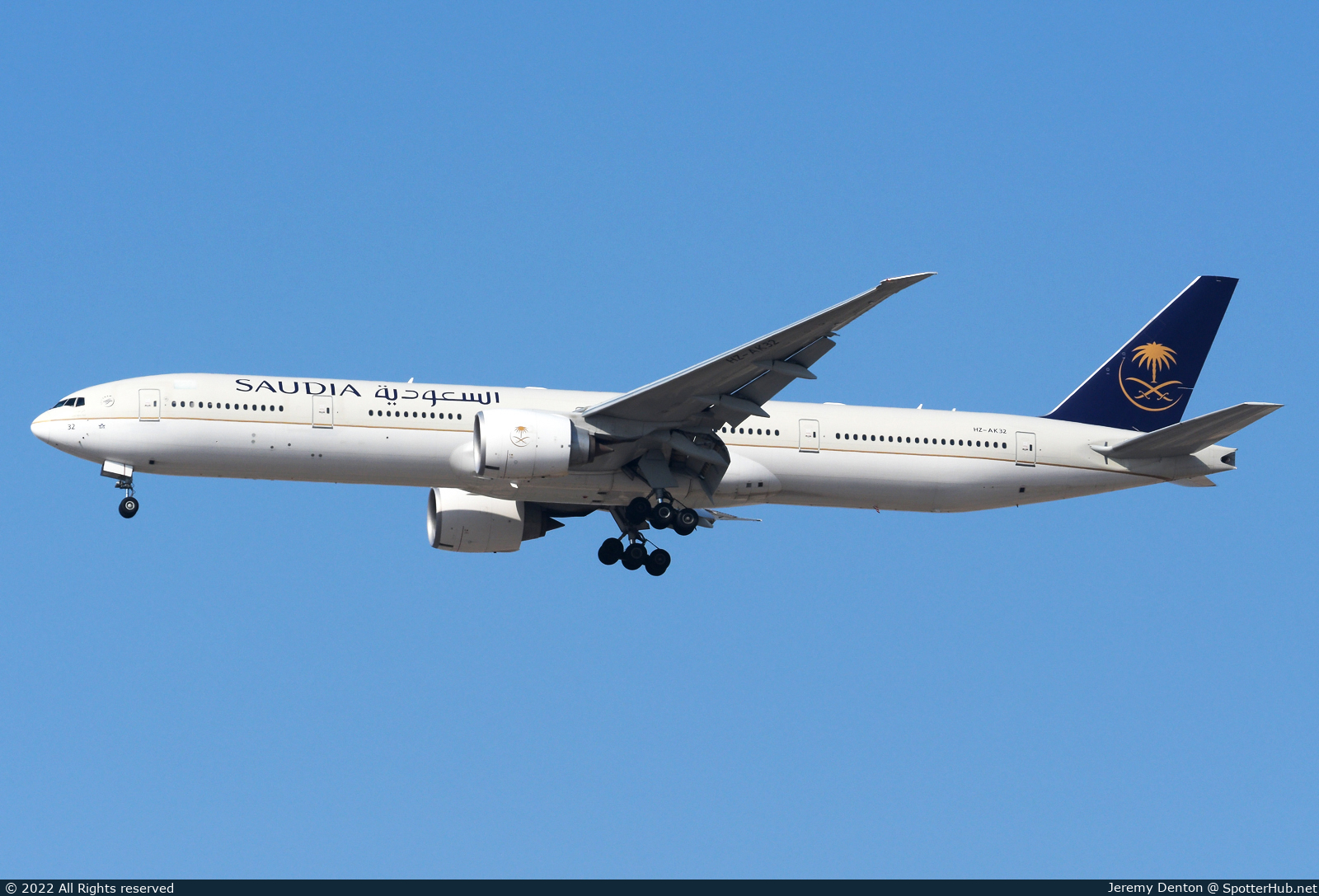 Photo of HZ-AK32 - Boeing 777-3FG(ER) operated by Saudia