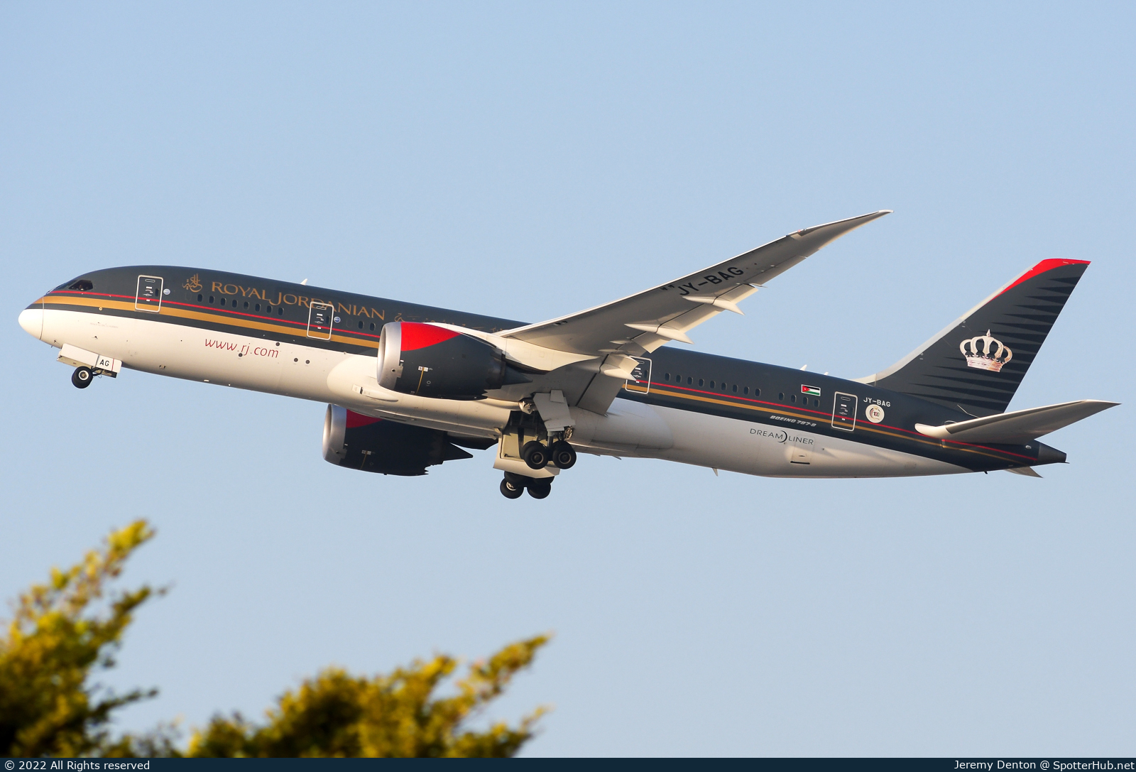 Photo of JY-BAG - Boeing 787-8 Dreamliner operated by Royal Jordanian Airlines