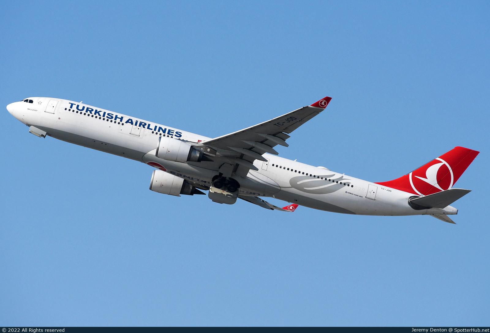 Photo of TC-JOD - Airbus A330-303 operated by Turkish Airlines