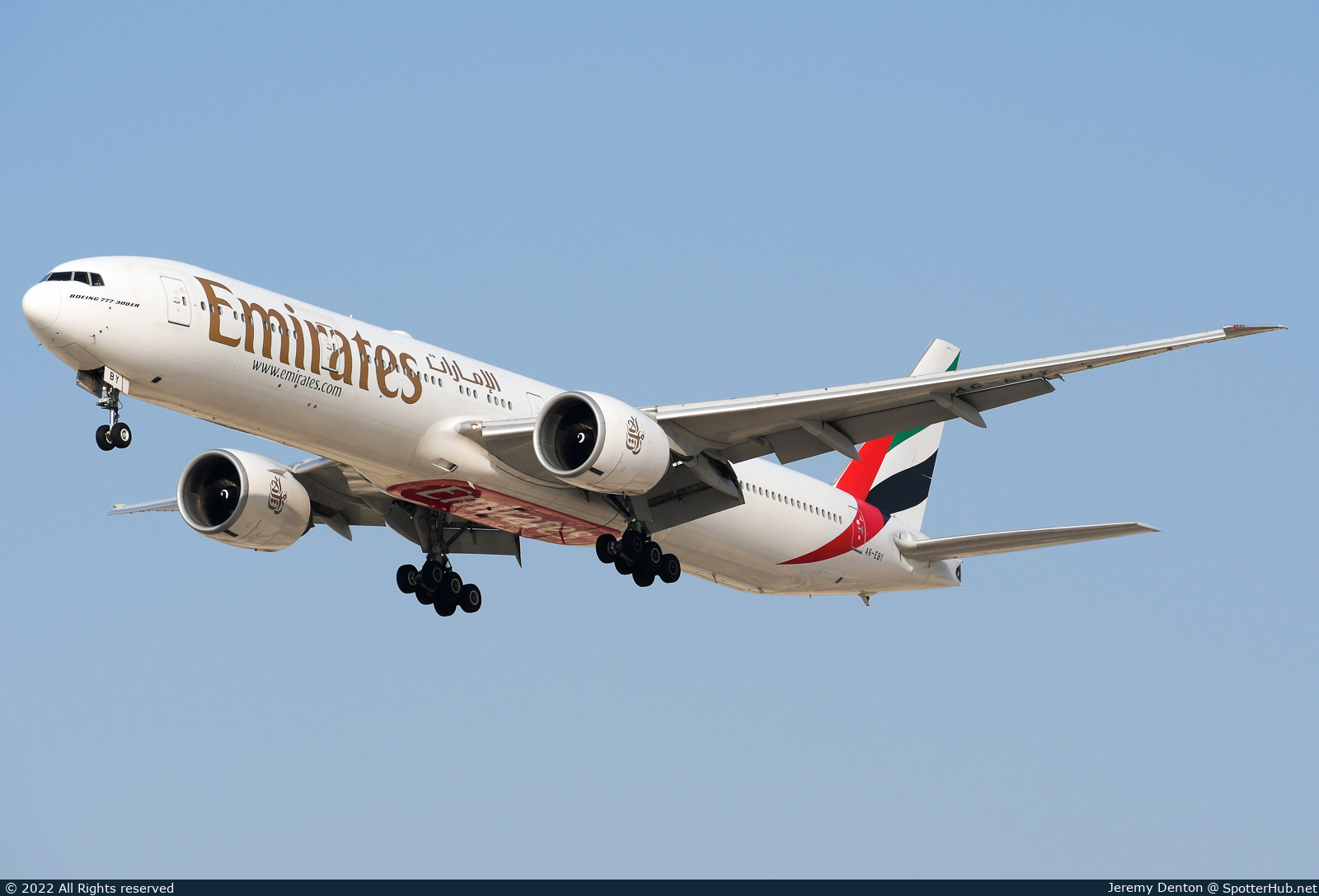 Photo of A6-EBY - Boeing 777-36N(ER) operated by Emirates