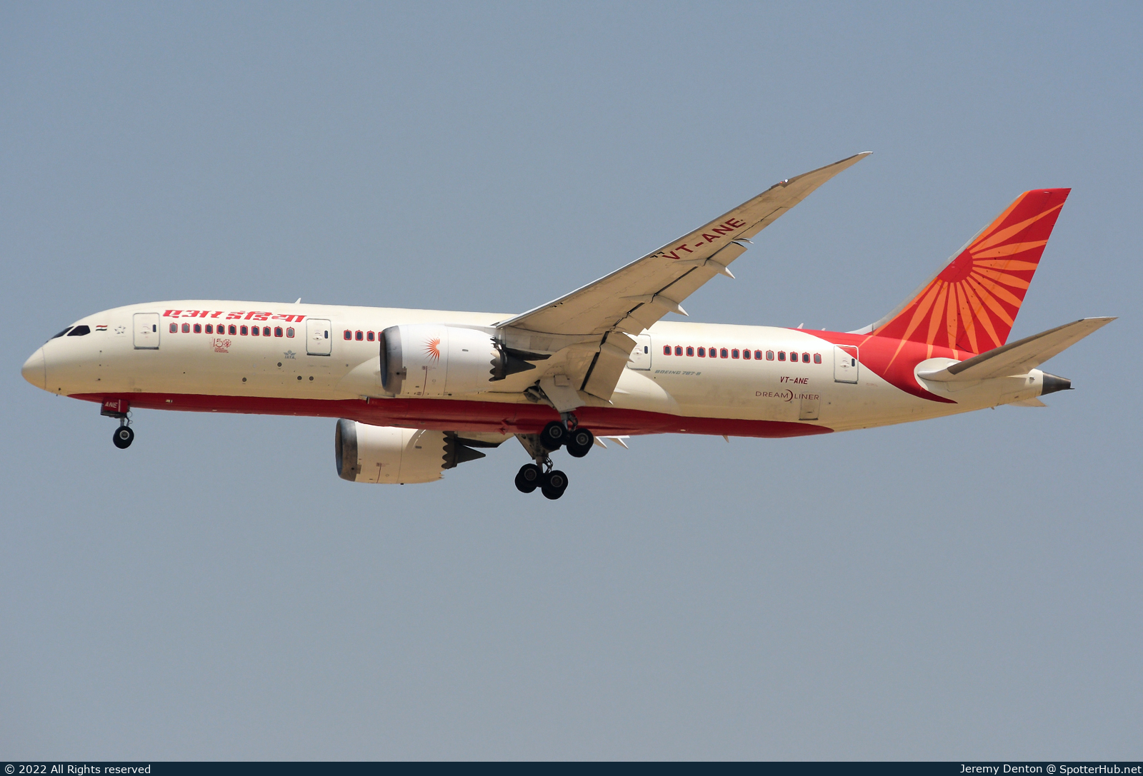 Photo of VT-ANE - Boeing 787-8 Dreamliner operated by Air India