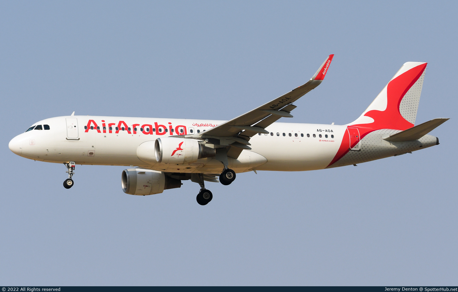 Photo of A6-AOA - Airbus A320-214 operated by Air Arabia