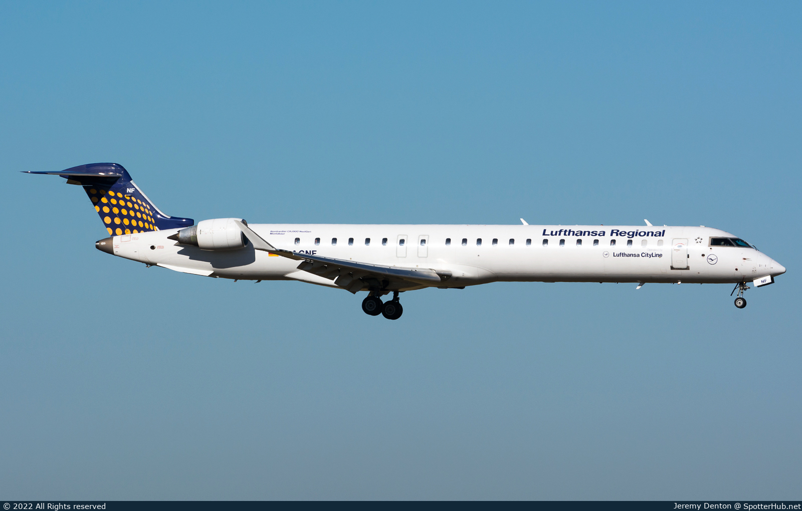 Photo of D-ACNF - Bombardier CRJ-900LR operated by Lufthansa CityLine