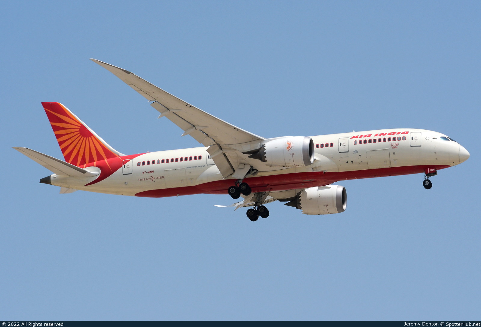 Photo of VT-ANN - Boeing 787-8 Dreamliner operated by Air India