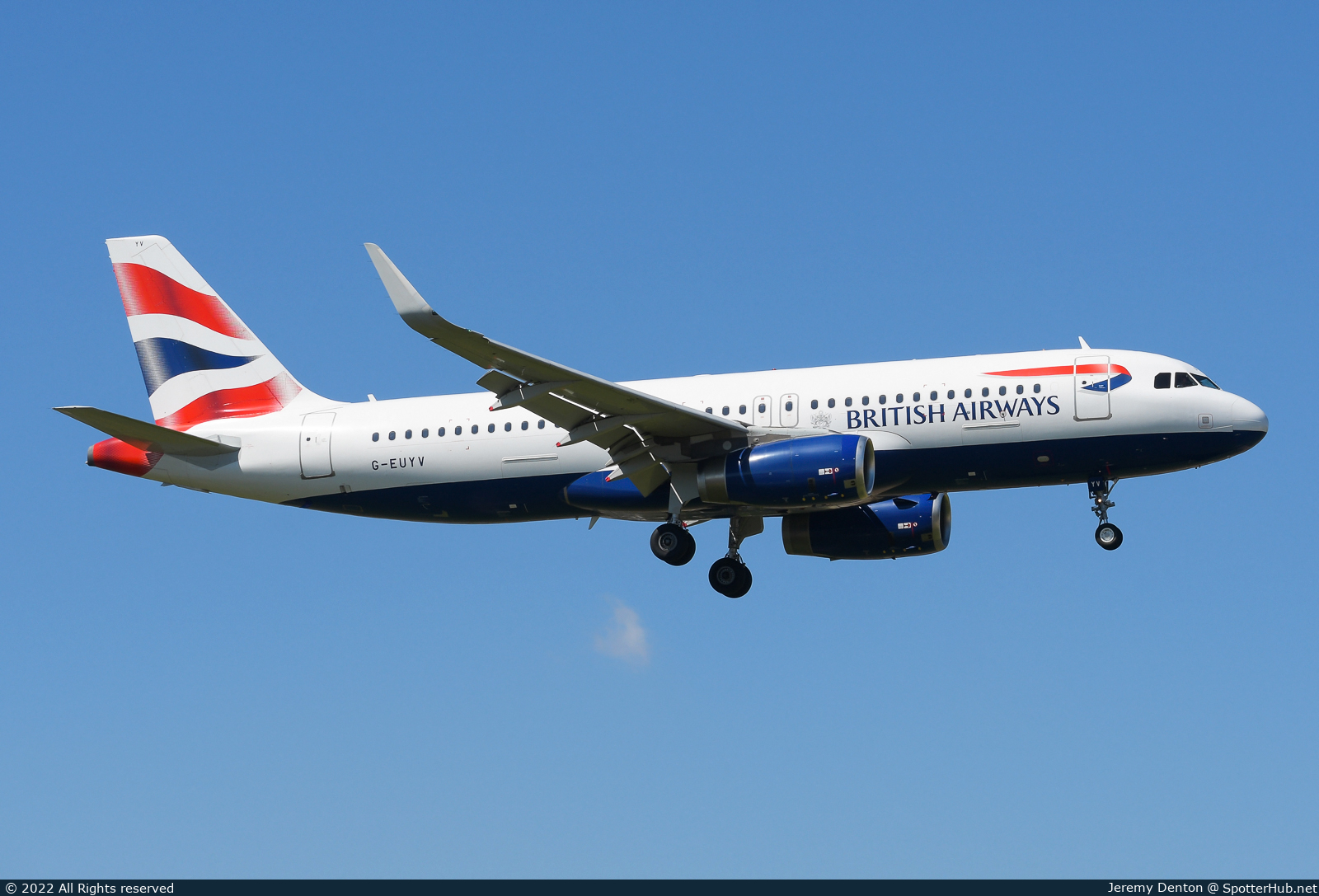 Photo of G-EUYV - Airbus A320-232 operated by British Airways
