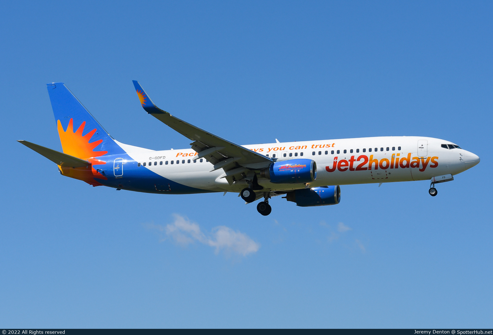 Photo of G-GDFD - Boeing 737-8K5 operated by Jet2