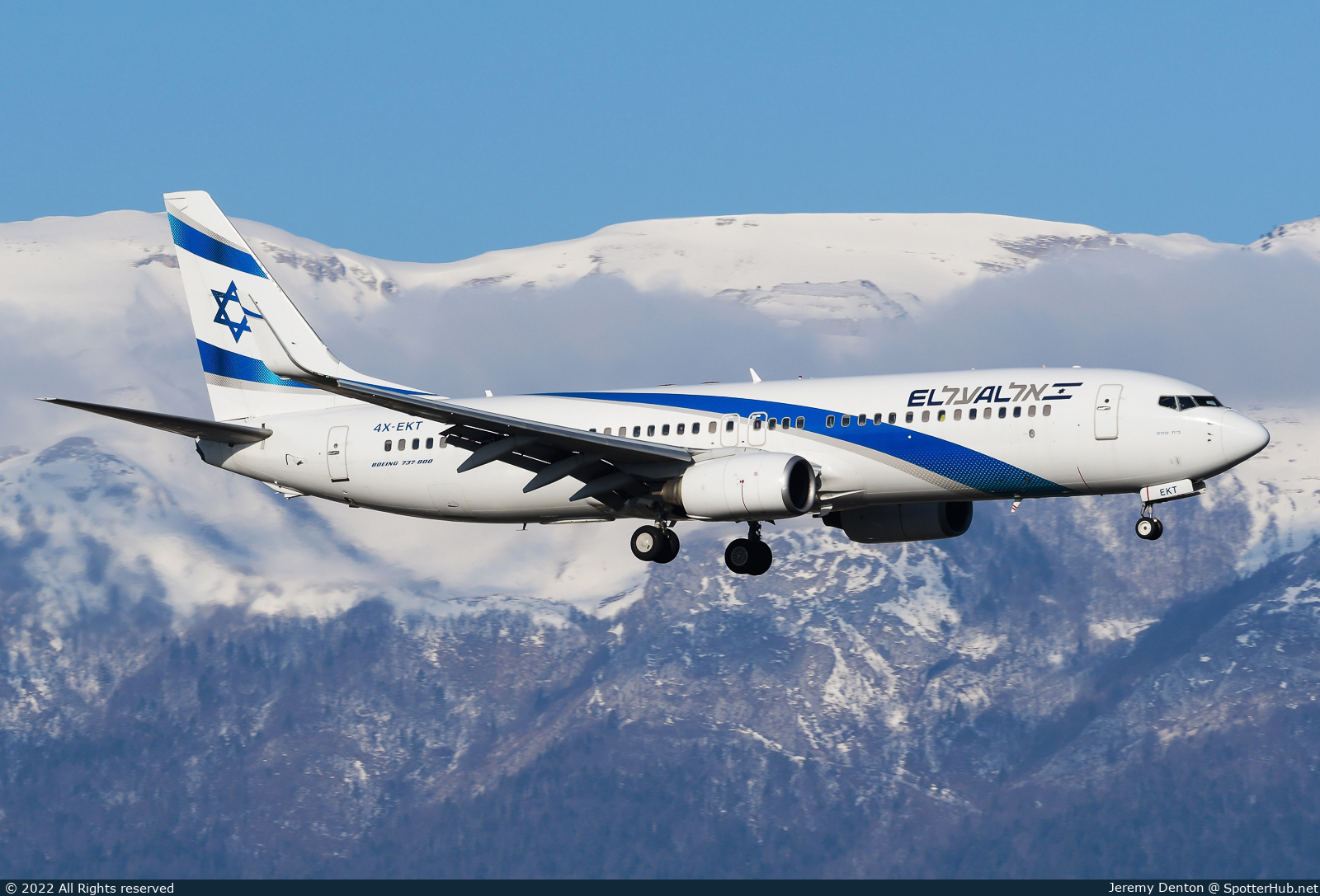 Photo of 4X-EKT - Boeing 737-8BK operated by El Al Israel Airlines