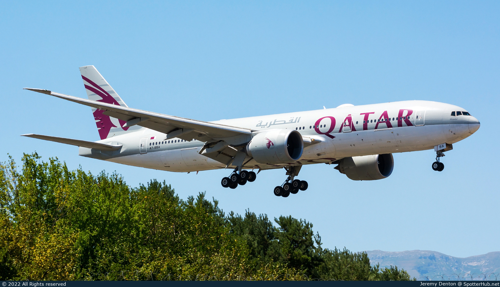 Photo of A7-BBA - Boeing 777-2DZ(LR) operated by Qatar Airways