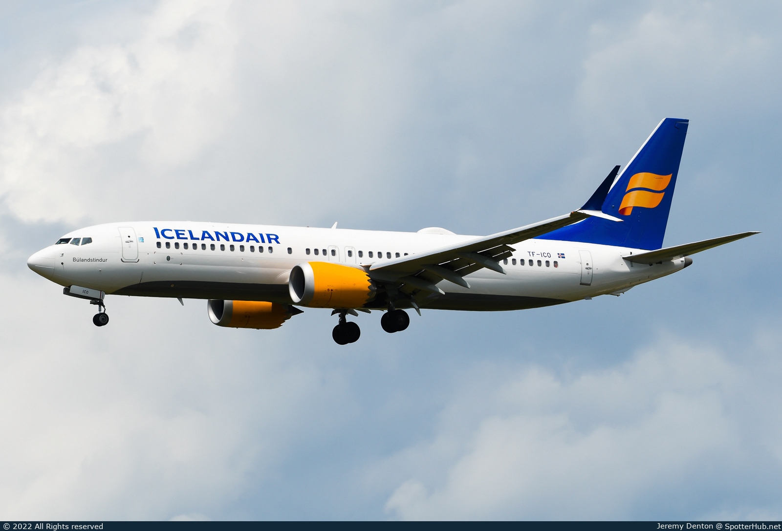 Photo of TF-ICO - Boeing 737 MAX 8 operated by Icelandair