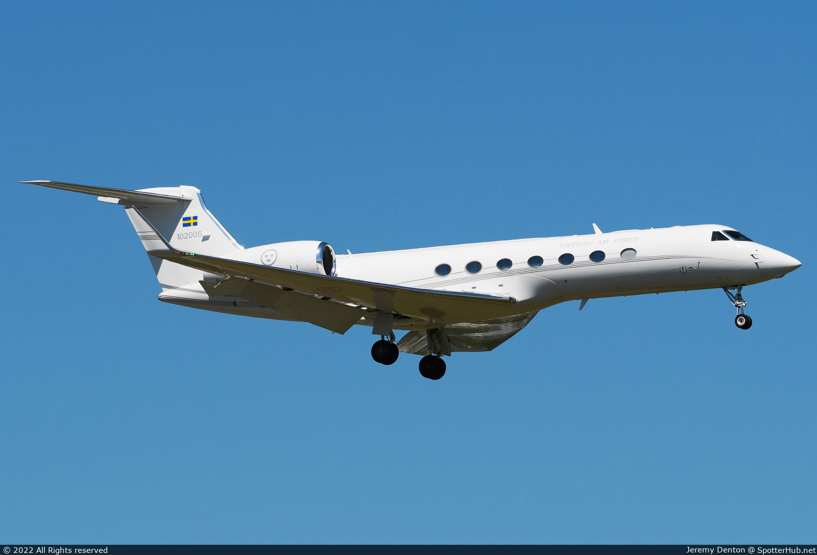 Photo of 102005 - Gulfstream Tp102D [GV-SP] operated by Swedish Air Force
