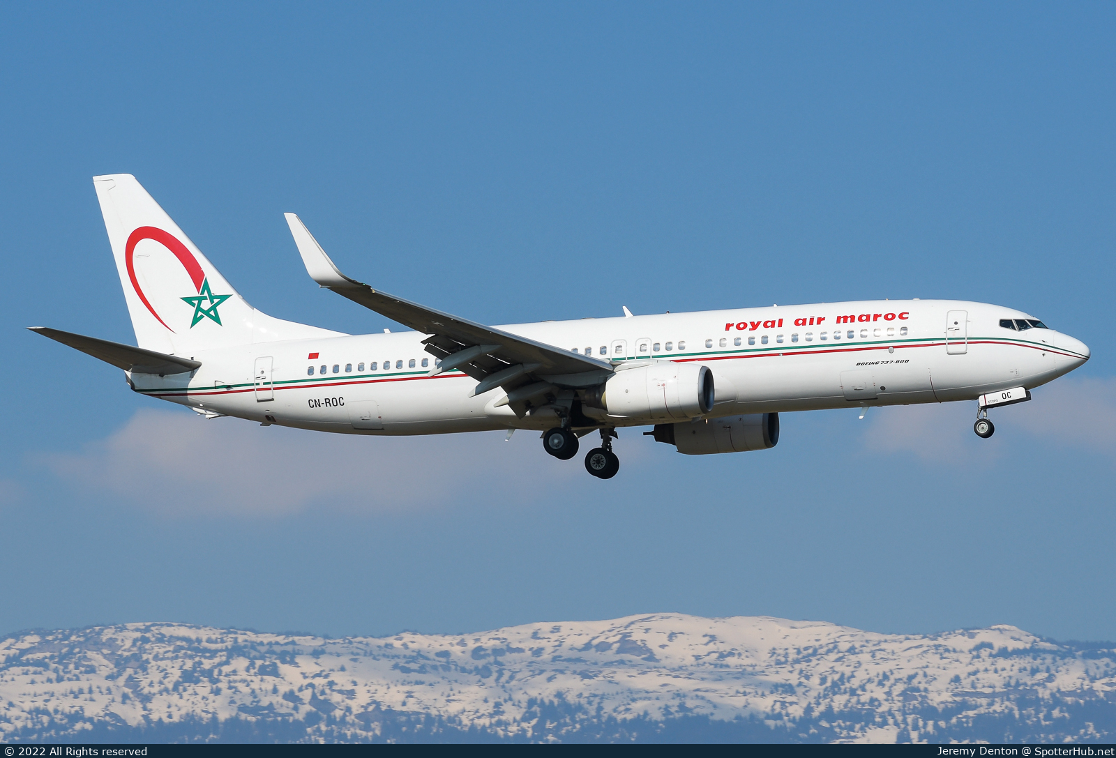 Photo of CN-ROC - Boeing 737-8B6 operated by Royal Air Maroc