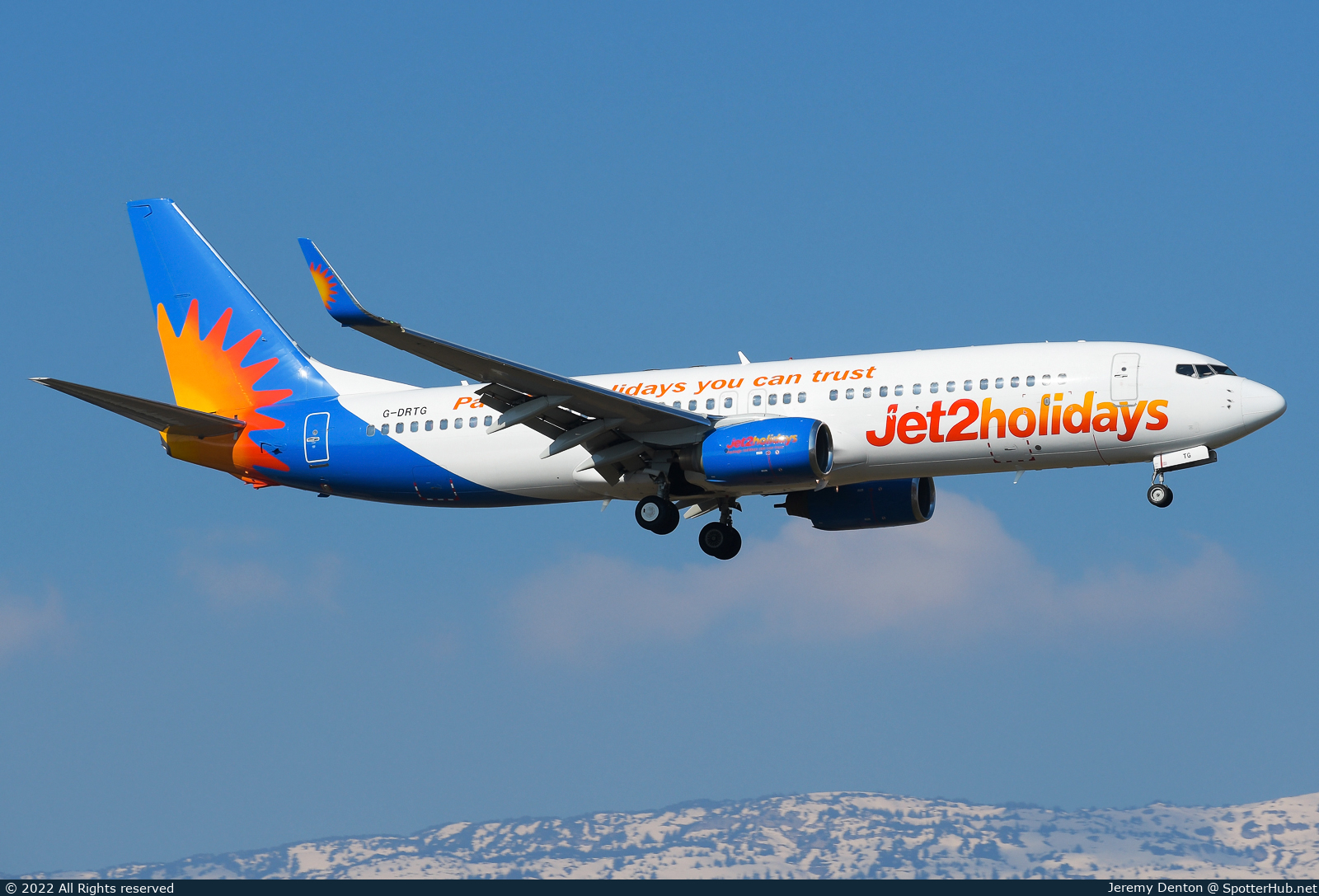Photo of G-DRTG - Boeing 737-8BK operated by Jet2