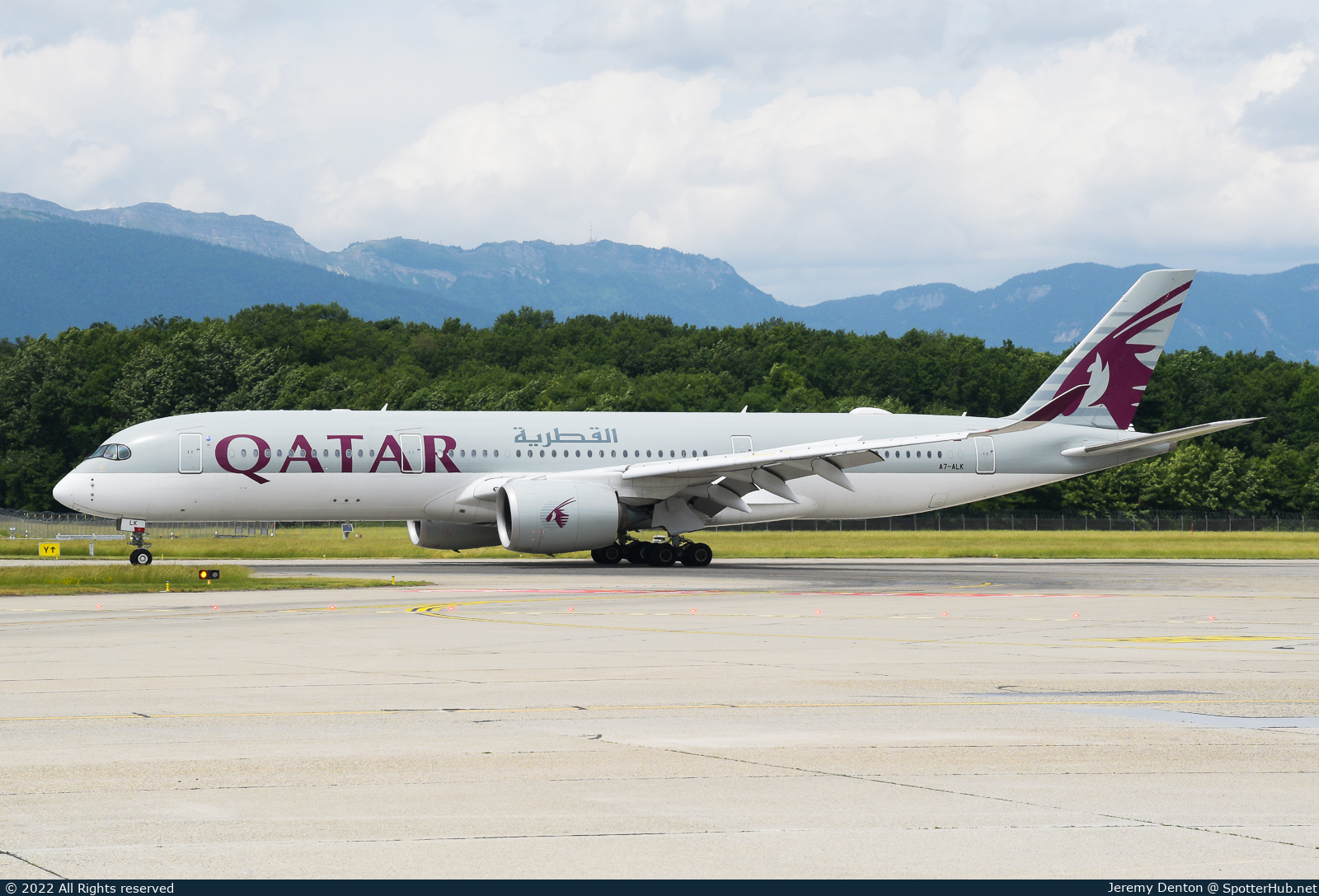 Photo of A7-ALK - Airbus A350-941 operated by Qatar Airways