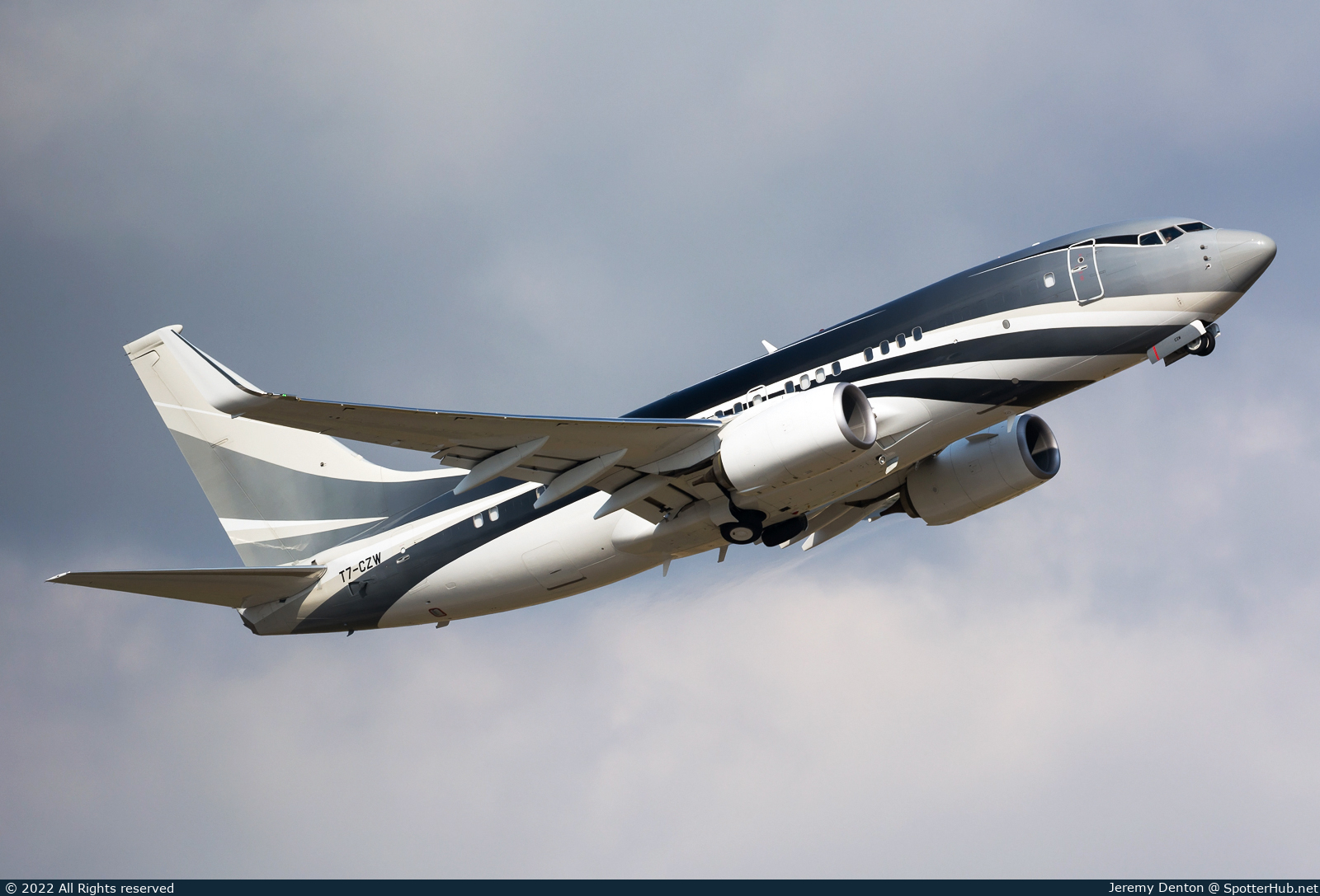 Photo of T7-CZW - Boeing 737-7JW(BBJ) operated by Titan Aviation San Marino