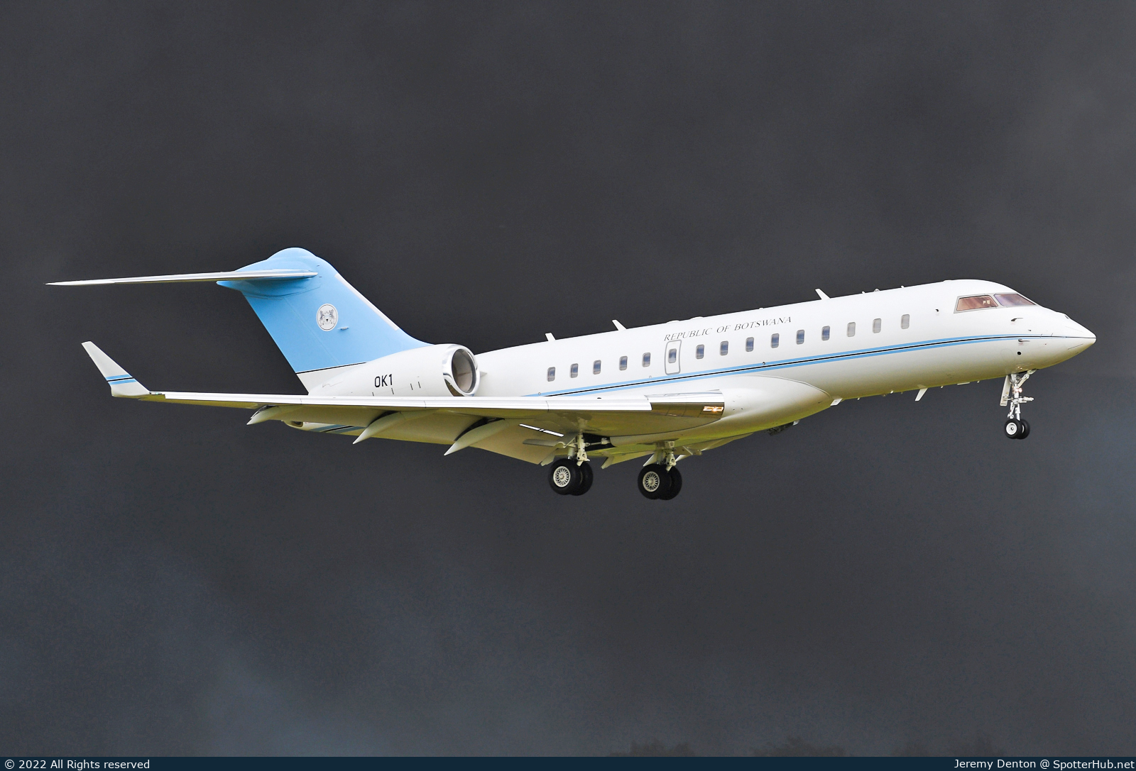 Photo of OK1 - Bombardier Global Express XRS operated by Government of Botswana