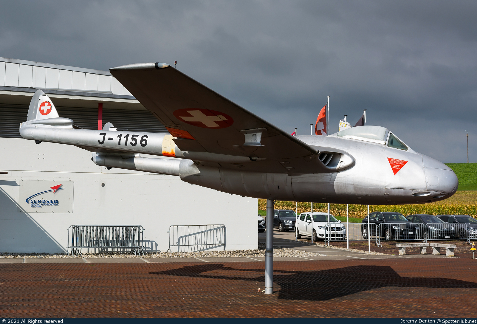 Photo of J-1156 - De Havilland DH-100 Vampire FB.6 operated by Swiss Air Force