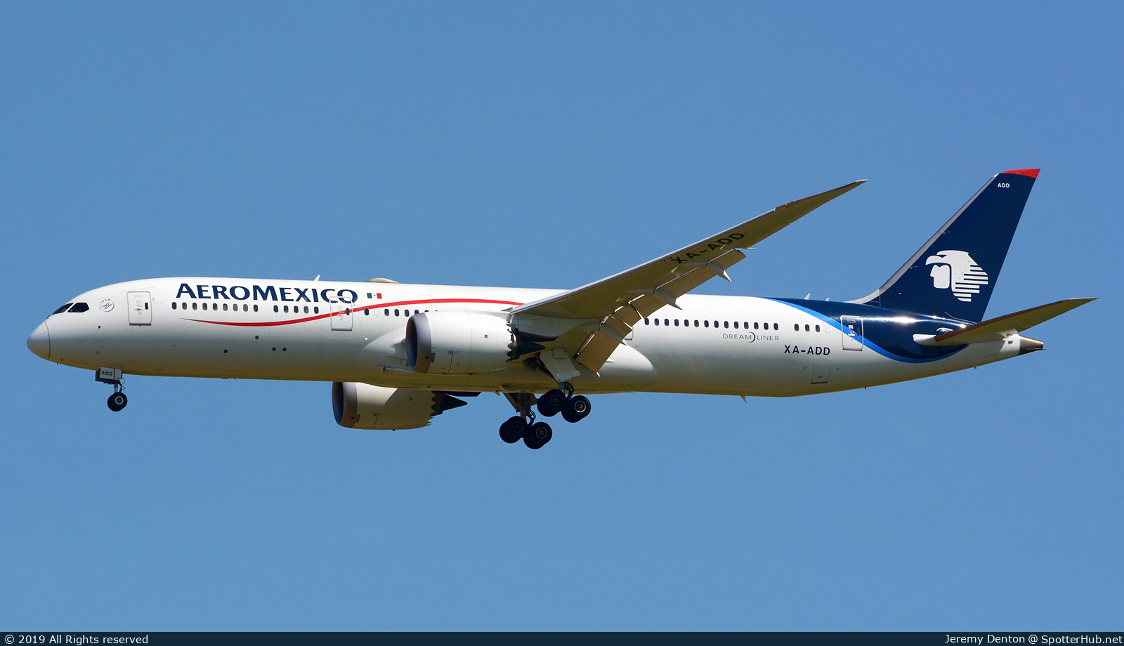 Photo of XA-ADD - Boeing 787-9 Dreamliner operated by Aeroméxico