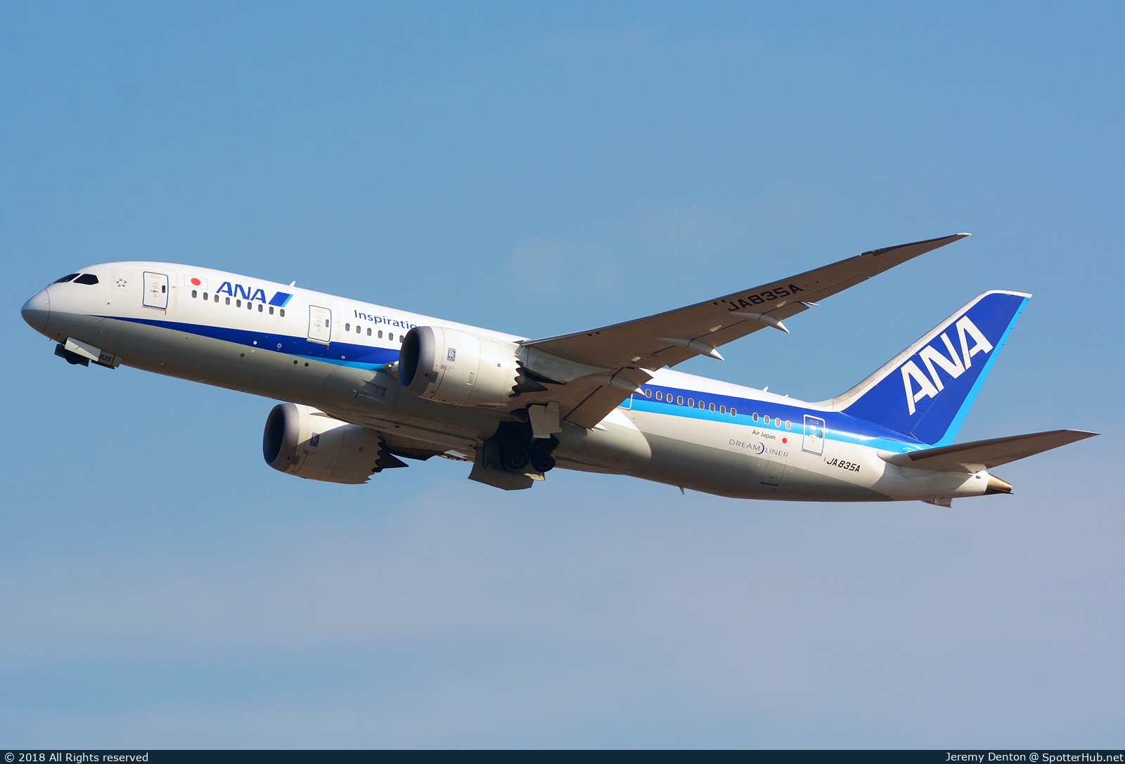 Photo of JA835A - Boeing 787-8 Dreamliner operated by ANA All Nippon Airways