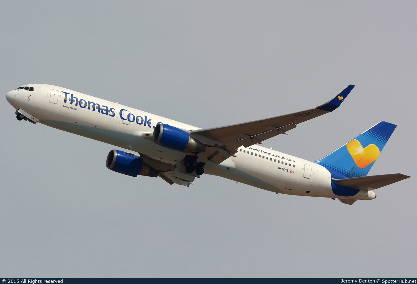 Photo of G-TCCB - Boeing 767-31K(ER) operated by Thomas Cook Airlines