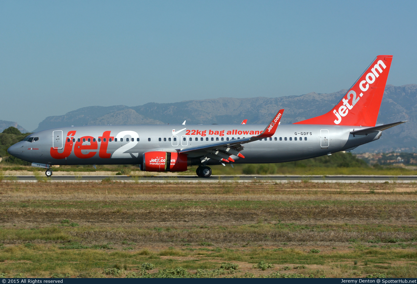 Photo of G-GDFS - Boeing 737-86N operated by Jet2
