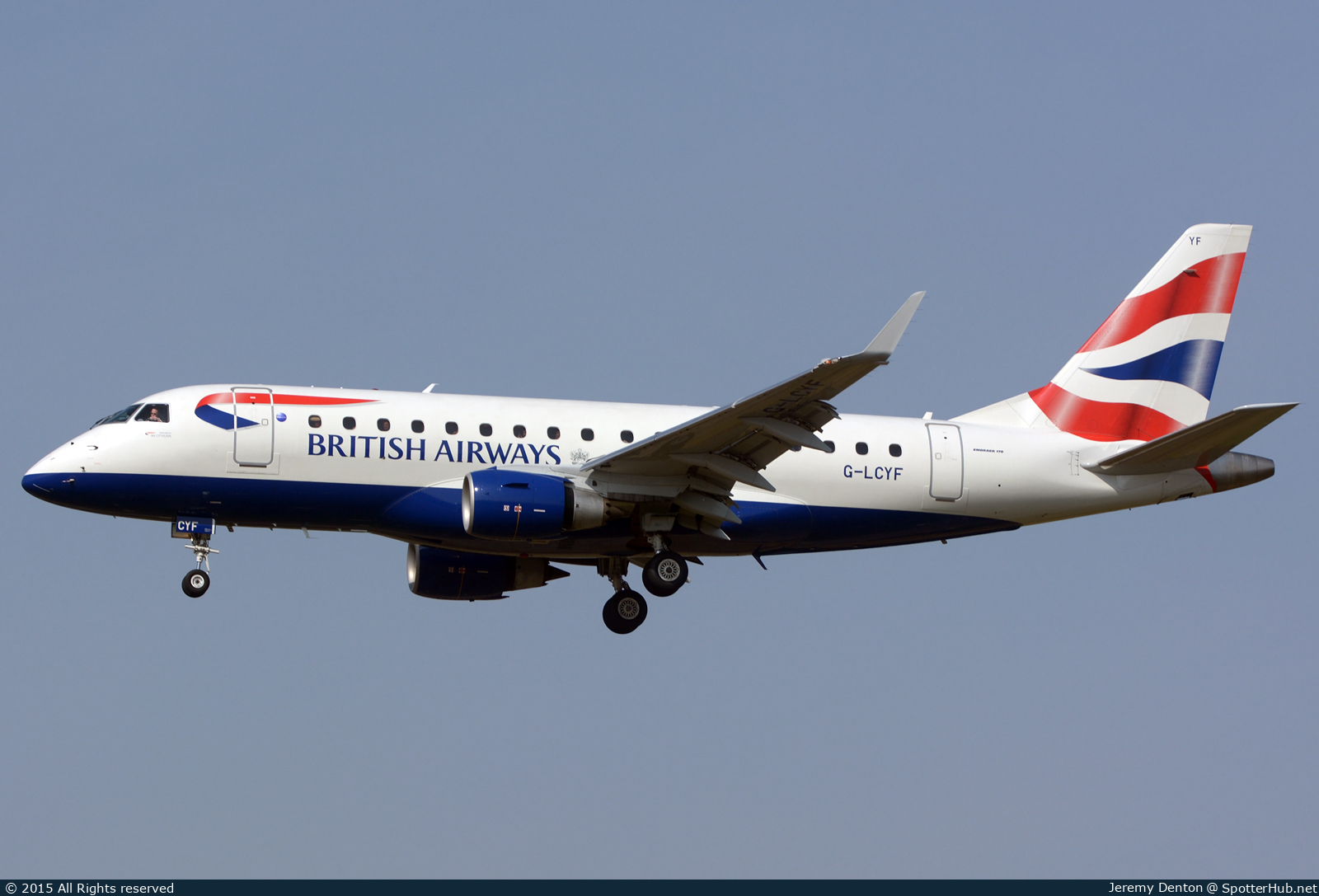 Photo of G-LCYF - Embraer ERJ-170STD operated by BA CityFlyer