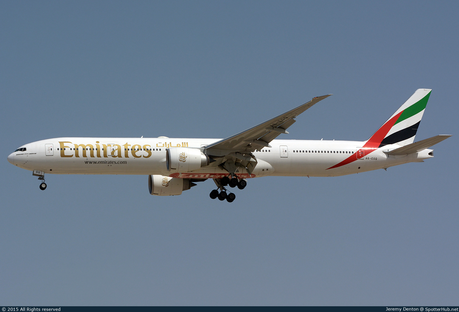 Photo of A6-EGQ - Boeing 777-31H(ER) operated by Emirates